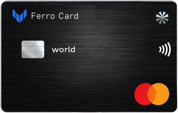 Black metal Ferro Card
